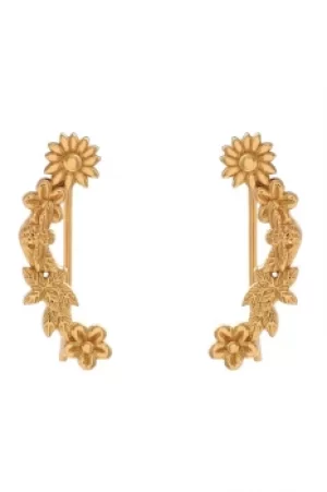 image of Olivia Burton Bee Blooms Crawler Earrings OBJ16BBE02