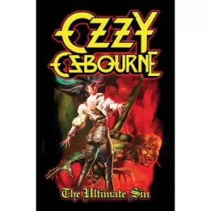Image of Ozzy Osbourne - The Ultimate Sin Textile Poster