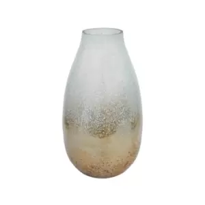 image of Ivyline Verre Stem Gold Frosted Vase H29cm 20cm