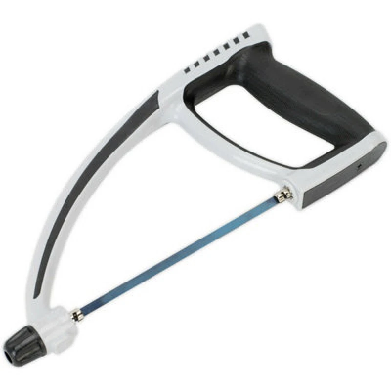 Image of Loops 150mm Mini Hacksaw with Adjustable Blade - Rubber Grip - High Carbon Steel Blade Metallics
