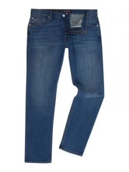 Image of Mens Michael Kors Parker indigo wash slim fit jeans Medium Denim