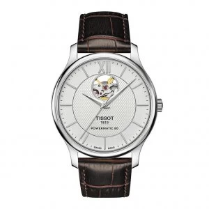 Tissot Tradition Mens Dark Brown Leather Strap Watch