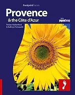 Image of footprint provence and cote dazur with popout map