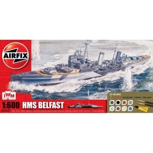 image of Airfix HMS Belfast Gift Model Set 1:600