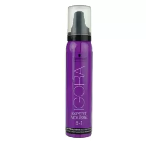 image of Schwarzkopf Professional IGORA Expert Mousse Styling Color Mousse for Hair Shade 8-1 Light Blonde Cendre 100ml