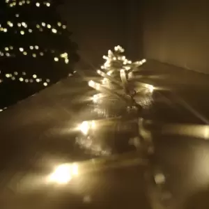 Image of 1000 LED 25m Premier TreeBrights Indoor Outdoor Christmas Multi Function Mains Operated String Lights with Timer & Clear Cable in Warm White