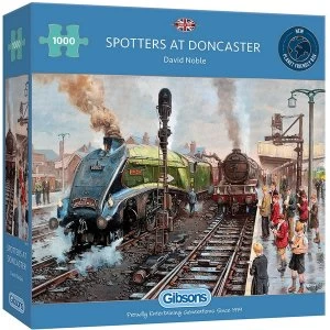Image of Spotters at Doncaster Jigsaw Puzzle - 1000 Pieces