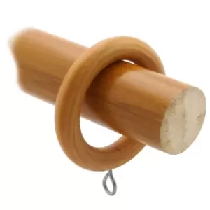 Image of Casa Rondo Curtain Pole 300cm, Antique Pine