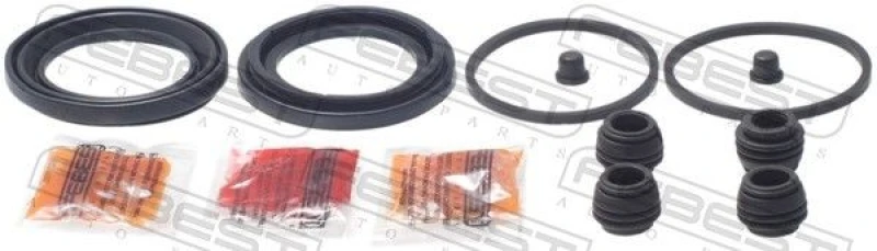 Image of FEBEST 0175-ZZE120F Brake Caliper Repair Kit Front Axle Repair Kit,brake caliper (405)