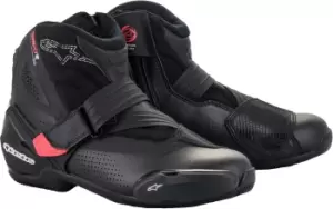 Image of Alpinestars Stella SMX-1 R V2 Vented Ladies Motorcycle Shoes, black-pink, Size 39 for Women, black-pink, Size 39 for Women