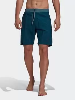 Image of adidas Parley Swim Shorts, Green, Size 29, Men
