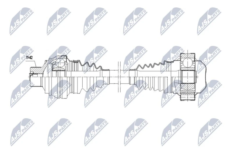 Image of NTY Drive shaft NTY NPW-AU-082