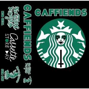 Image of Caffiends - No Gods No Decaf / Self-titled Cassette