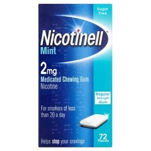 image of Nicotinell Mint 2mg Medicated Chewing Gum 72 Pieces