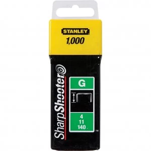 Stanley Heavy Duty Sharpshooter Type G Staples 8mm Pack of 1000