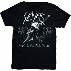 image of Slayer - Dagger Skull Mens X-Large T-Shirt - Black