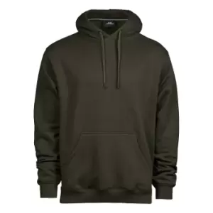 image of Tee Jays Mens Hooded Cotton Blend Sweatshirt (3XL) (Dark Olive)