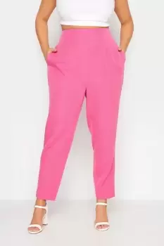 Image of Darted Waist Tapered Trousers