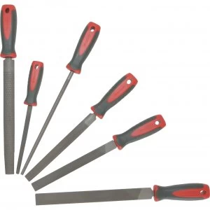 image of Faithfull 6 Piece File and Rasp Set in Plastic Tool Roll