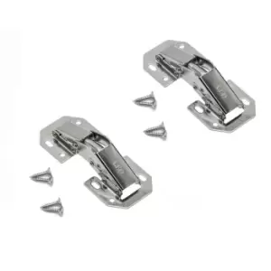 Image of GTV Door Hinge Frog Cylinder 104mm 90 Degrees Cabinets Large, Pack of 2