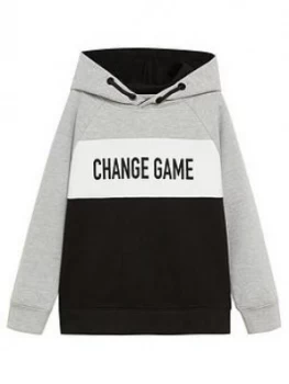 Image of Mango Boys Change Game Hooded Top - Grey