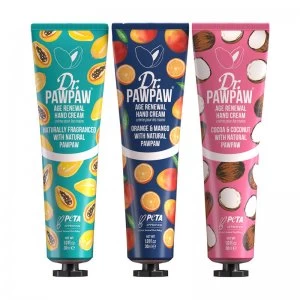 image of Dr. PawPaw Age Renewal Hand Cream Tin Trio