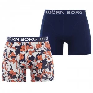 image of Bjorn Borg 2 Pack Print Trunks - H108BY LghtGry