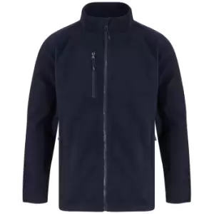 Image of Henbury Unisex Adult Recycled Polyester Fleece Jacket (3XL) (Navy)