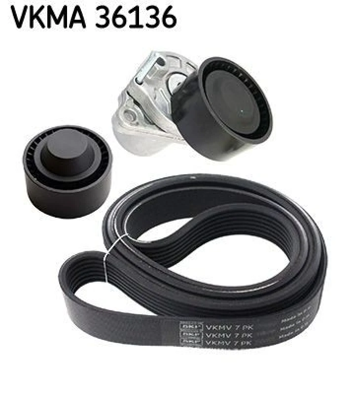 Image of SKF V-Ribbed Belt Set SKF VKMA 36136