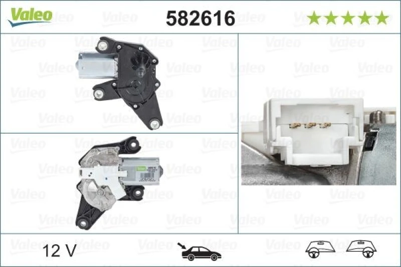 Image of Wiper motor VALEO 582616