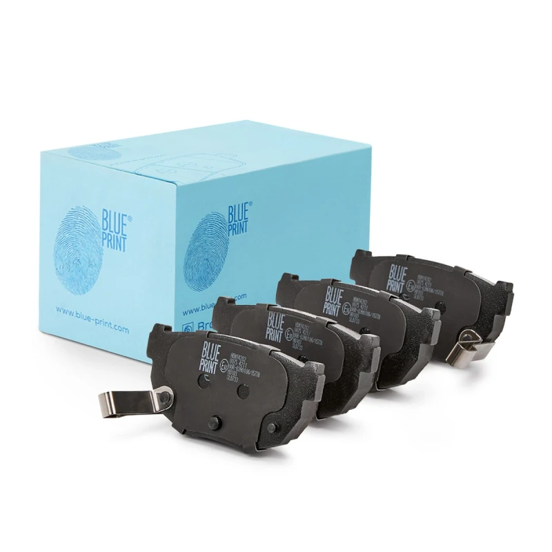 Image of Blue PRINT ADN14282 Brake pad set Rear Axle, with acoustic wear warning Brake Pad Set,disc brake (402)