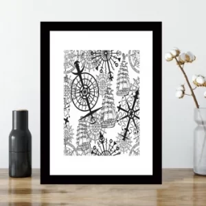 Image of SC6311128193 Multicolor Decorative Framed MDF Painting