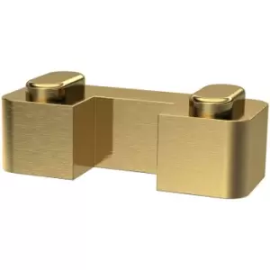 image of Wetroom Screen Horseshoe Support Foot - WRSF017 - Brushed Brass - Hudson Reed