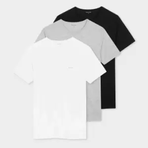 Image of Paul Smith Mens 3 Pack T-Shirts - Black/Grey/White - XXL
