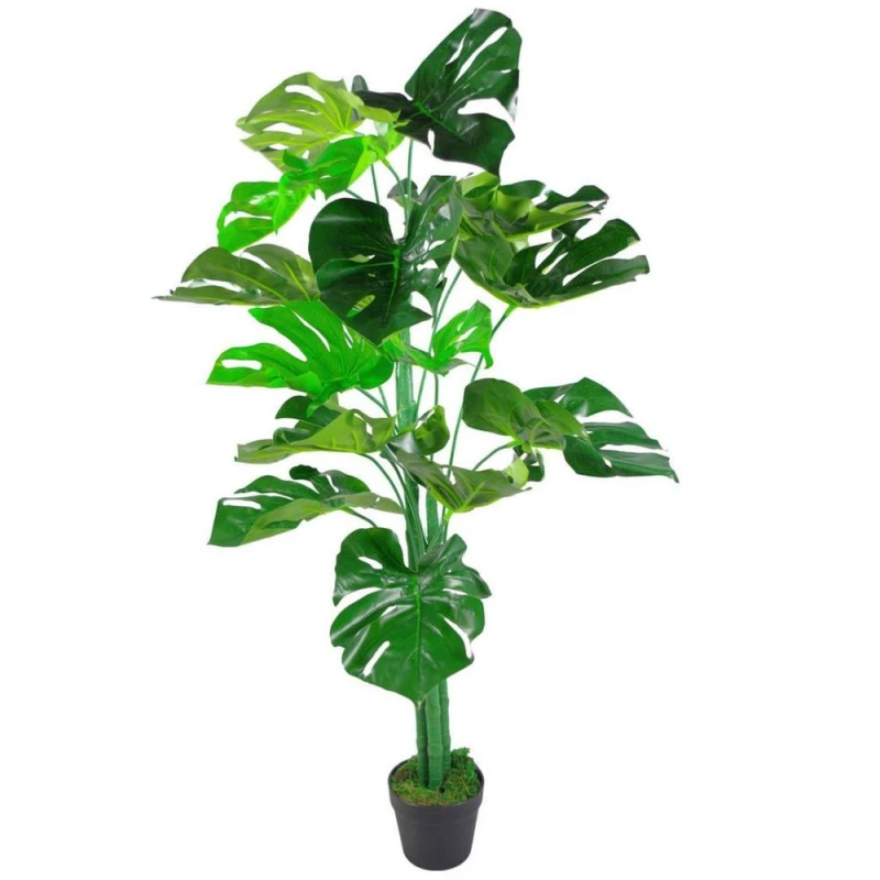 Image of Leaf Design Realistic 120cm Monstera Cheese Plant - High Quality Artificial Decor - Ready to Display