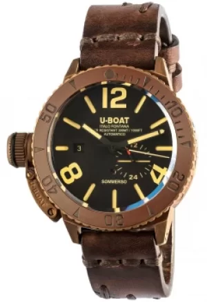 Image of U-Boat Sommerso 46 Bronze Ceramic Bezel Automatic Watch