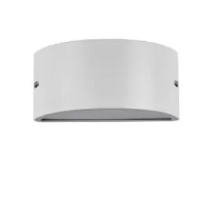 Image of Rex 1 Light Outdoor Up Down Wall Light White IP44, E27