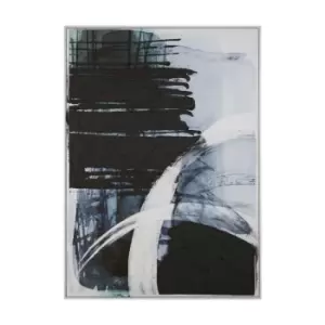 Image of Premier Housewares Astratto Blue/Black Wall Art