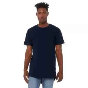 Bella + Canvas Mens Long Body Urban Tee (M) (Navy)