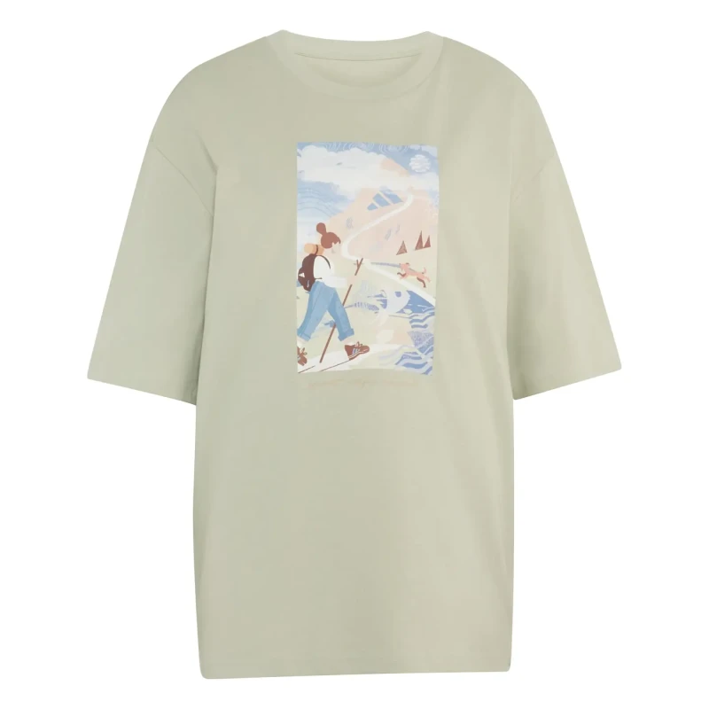 Image of Womens T-Shirt adidas Terrex Secret Paths Ahead Vert Female L