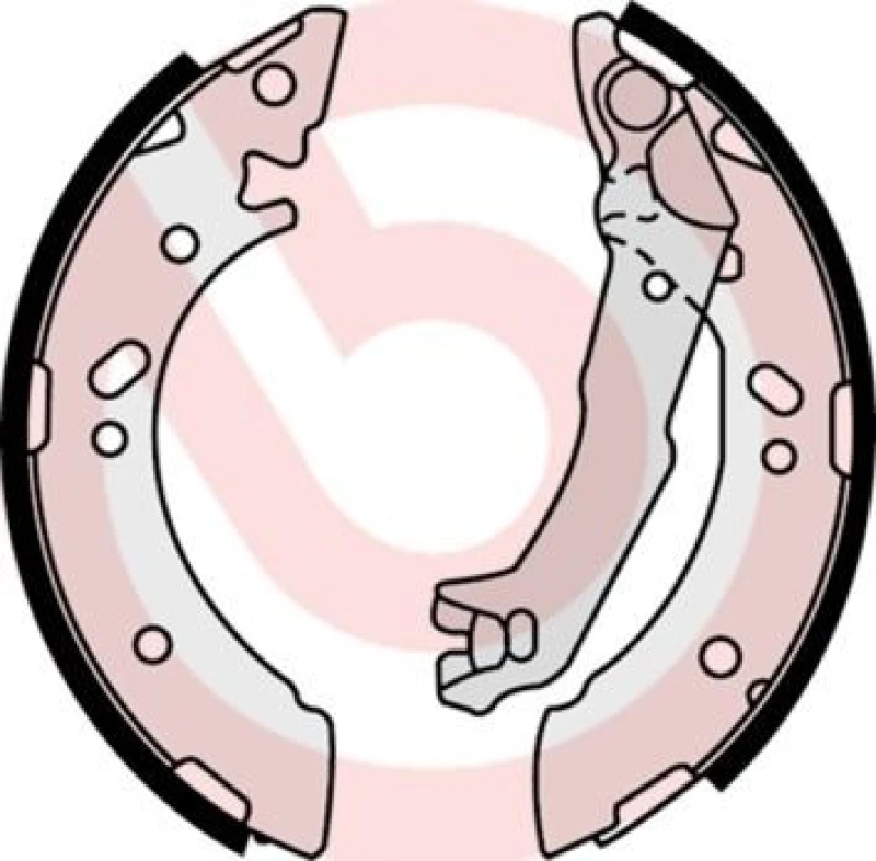 Image of BREMBO Brake Shoe Set BREMBO S 30 510