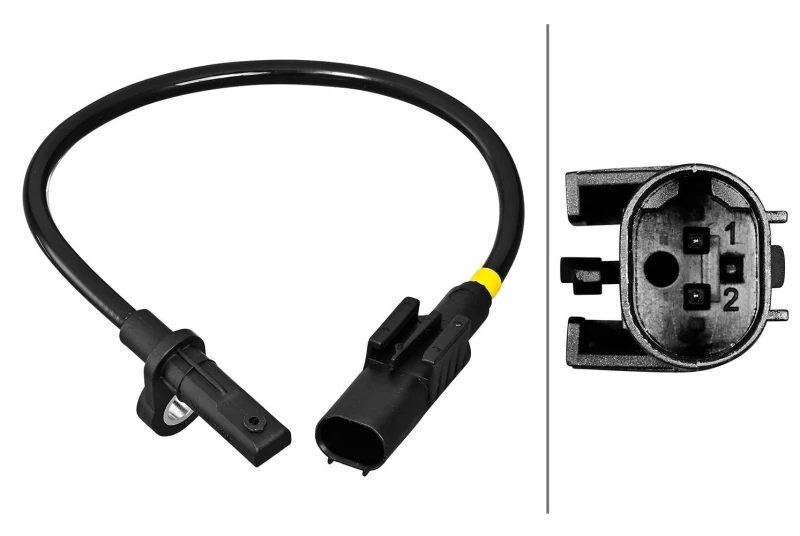 Image of HELLA ABS sensor HELLA 6PU 358 217-161