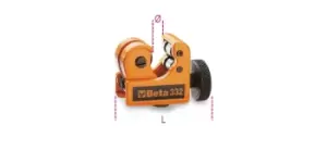 image of Beta Tools 332 Mini Copper Pipe Cutter Ø: 3-16mm (1/8" - 5/8") 003320001