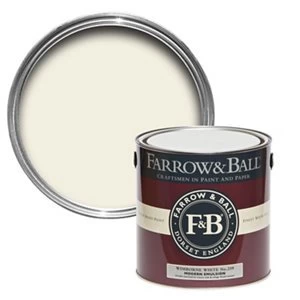 image of Farrow & Ball Modern Wimborne white No. 239 Matt Emulsion Paint 2.5L