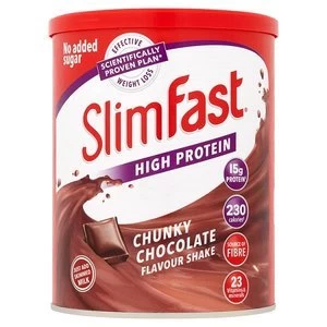 image of SlimFast High Protein Chunky Chocolate Flavour Powder 450g