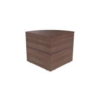 Image of Reception Modular Corner Desk Unit Dark Walnut KF71536