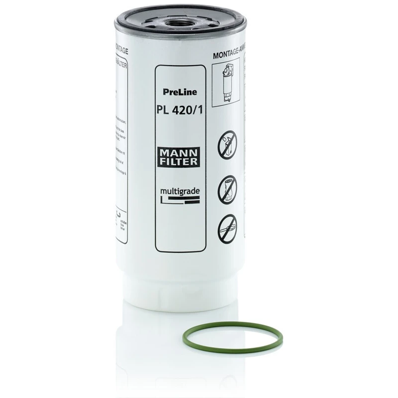 Image of MANN-FILTER PL 420/1 x Fuel Filter with gasket/seal Fuel filter (9)