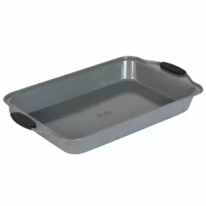 Image of Russell Hobbs Pearlised Non-Stick Carbon Steel Deep Roaster - Matte Grey