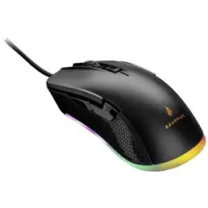 Image of Surefire Gaming Buzzard Claw Gaming mouse Corded, USB Optical Black 6 Buttons 800 dpi, 1600 dpi, 2400 dpi, 3200 dpi, 4800 dpi, 7200 dpi Backlit