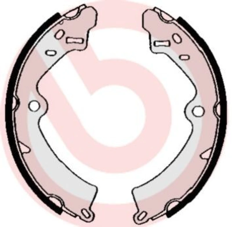 Image of BREMBO Brake Shoe Set BREMBO S 79 508